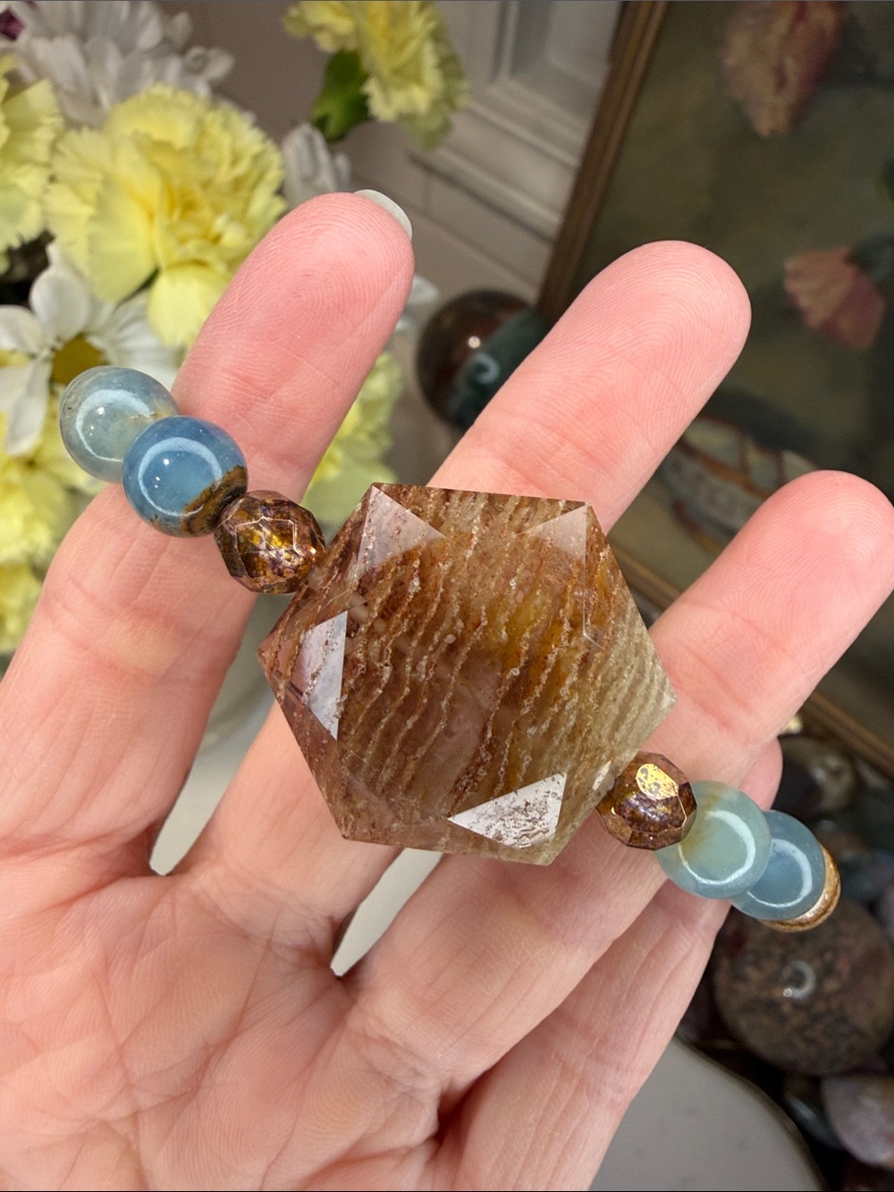 WHERE EARTH MEETS SKY • The Wild Shore No. 03 • Artisan Gemstone Bracelet: B1280 - Picture 3 of 4